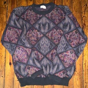 Men's Multicolor Geometric Sweater